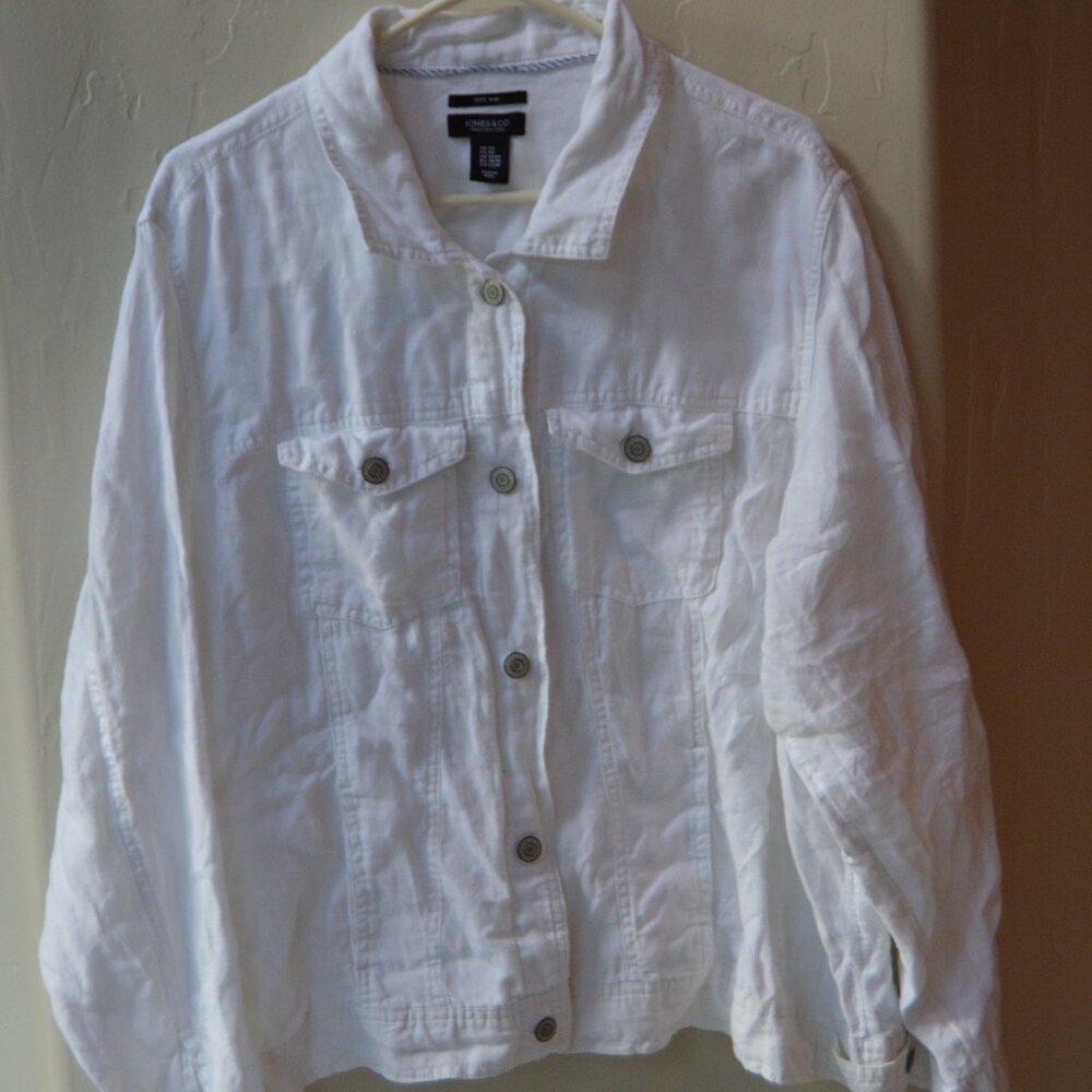 Jones&Co 100% Linen Boyfriend Shirt